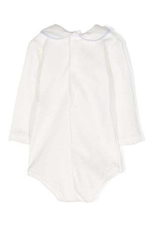 Body in cotone bianco e azzurro LITTLE BEAR KIDS | 3027LATTEAZZURRO